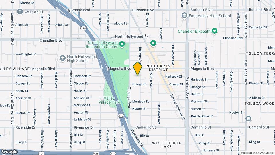 5131 Bakman Ave Map and Location Details