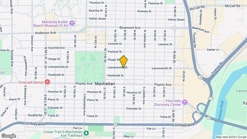 901 Leavenworth St Map and Location Details