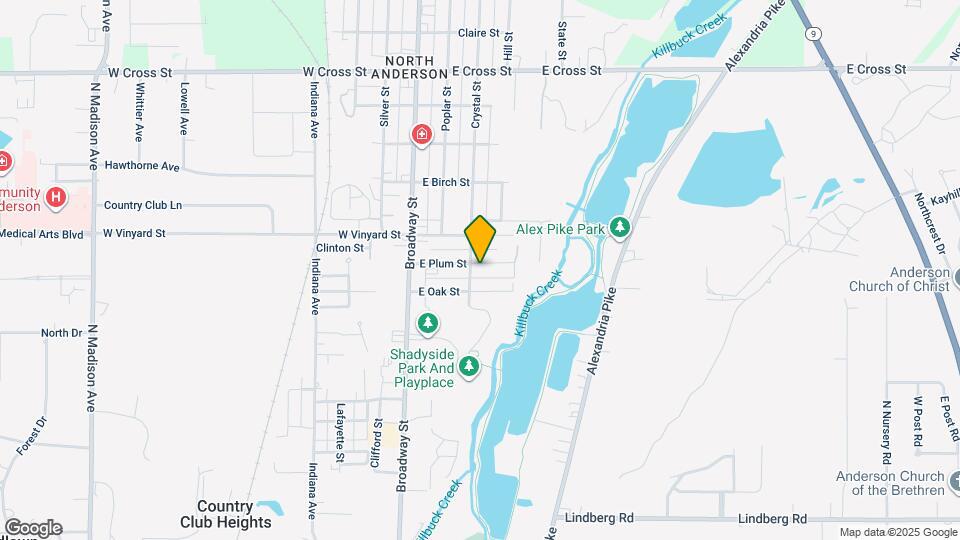 207 Plum St Map and Location Details