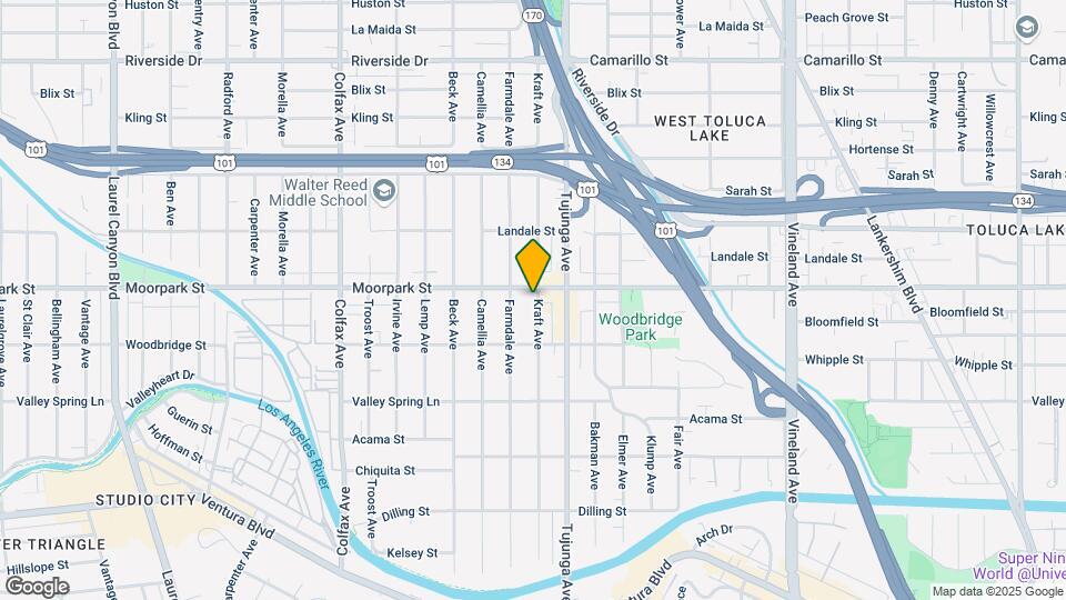 11434 Moorpark St Mapa y Detalles de la Ubicación