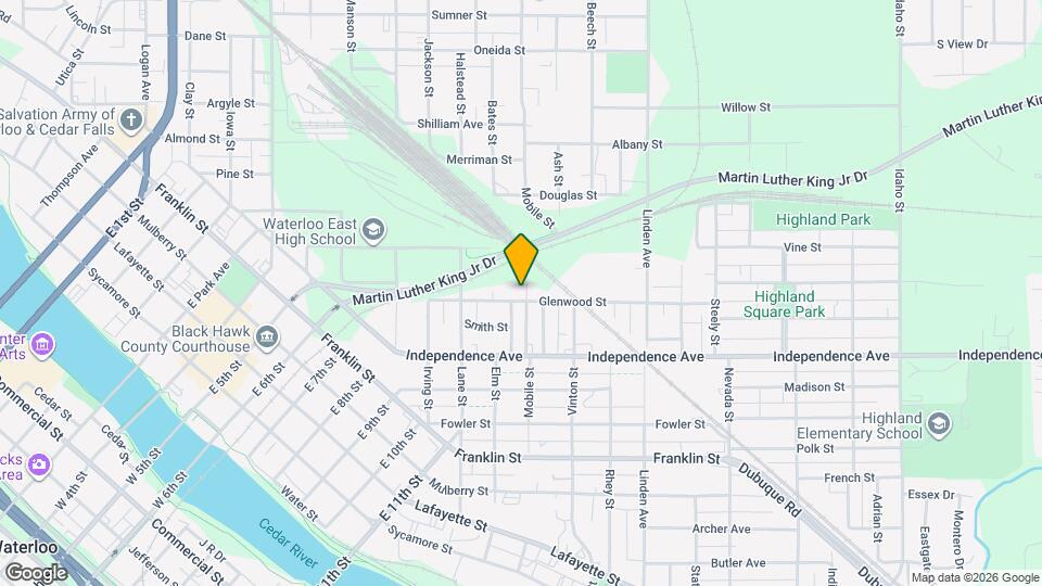 425 Glenwood St Map and Location Details