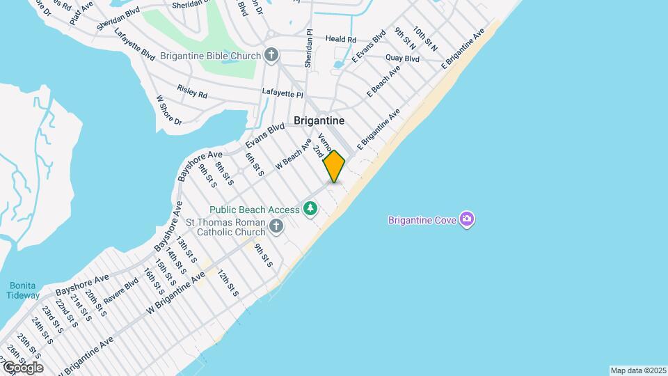212 W Brigantine Ave Map and Location Details