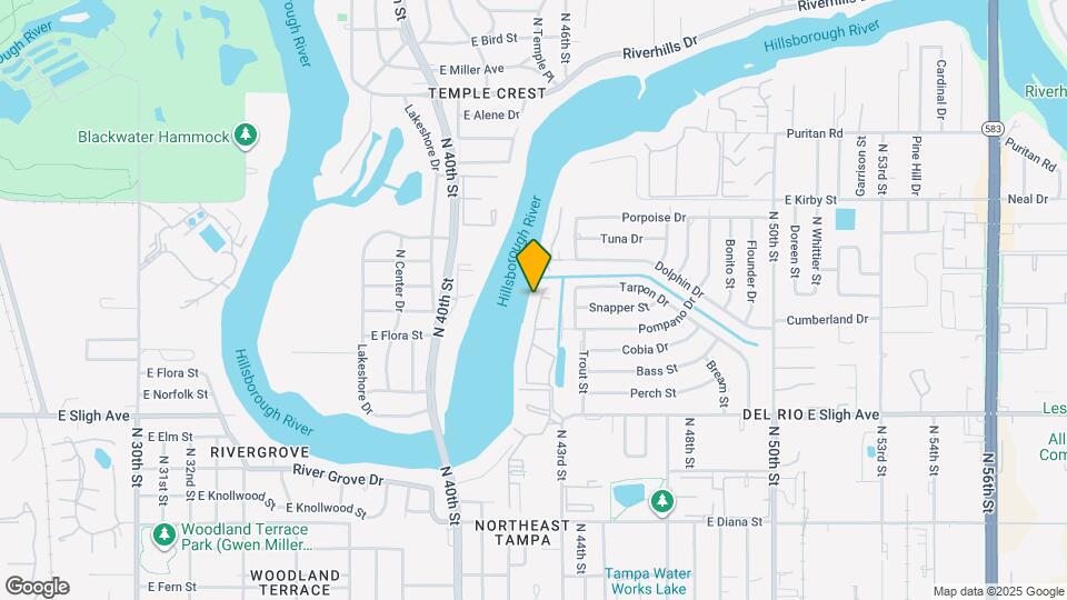 7402 E Bank Dr Map and Location Details