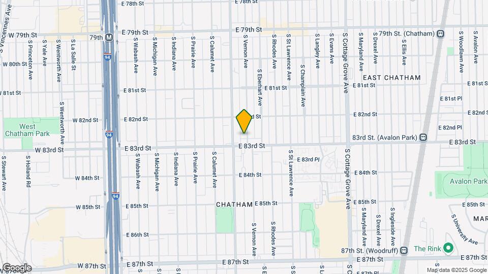 8244 S Vernon Ave Map and Location Details