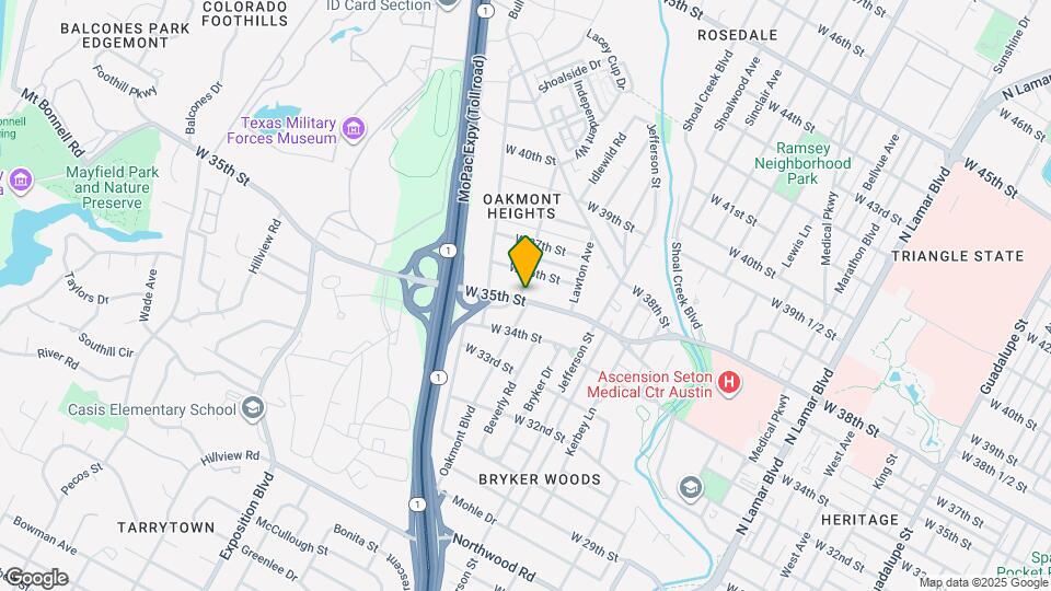 1822 W 35th St, Unit Bradz Upstairs Mapa y Detalles de la Ubicación