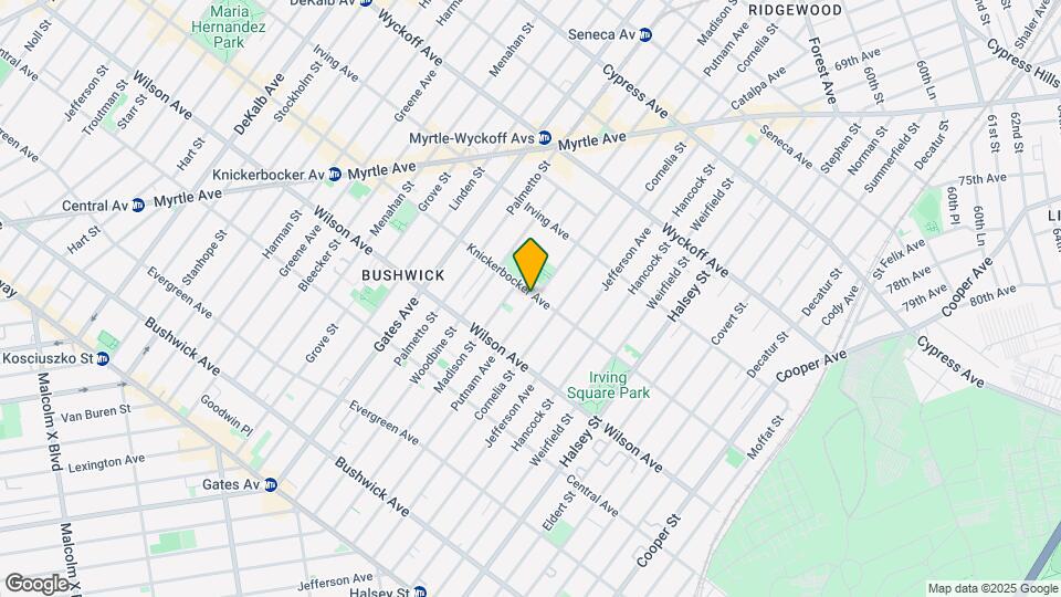656 Knickerbocker Ave Map and Location Details