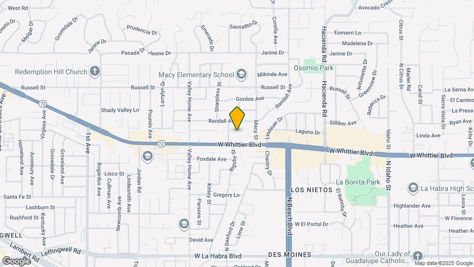 1351 Baldwin St Map and Location Details