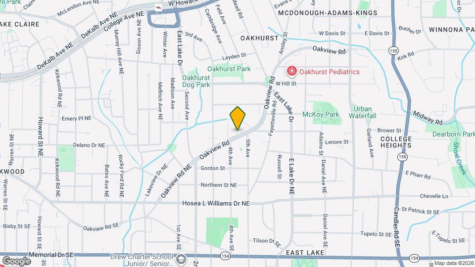 1333 Oakview Rd Map and Location Details