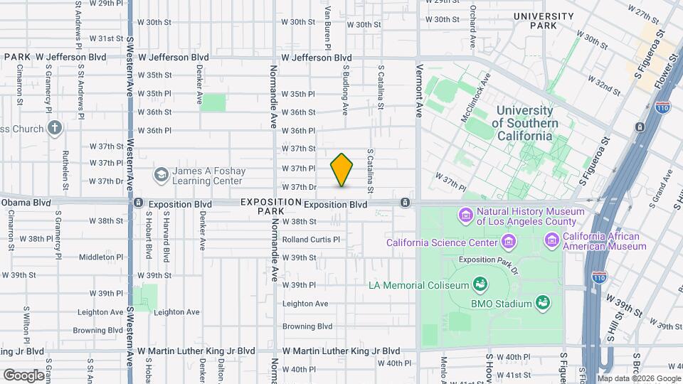 1254 W 37th Dr Map and Location Details