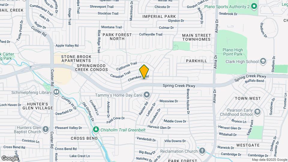 1509 W Spring Creek Pkwy Map and Location Details
