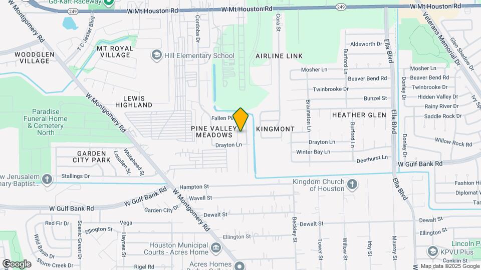 10618 Pine Landing Dr Map and Location Details