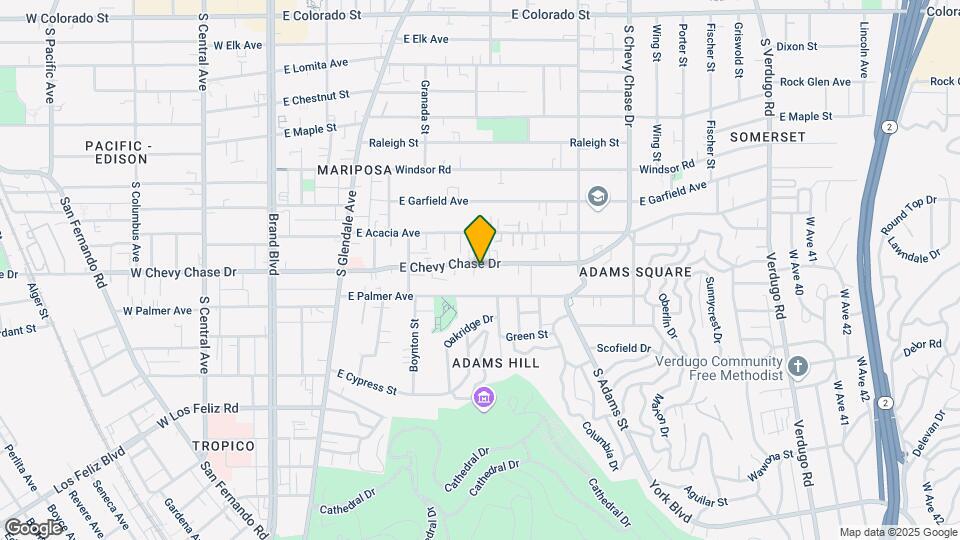718 E Chevy Chase Dr Map and Location Details