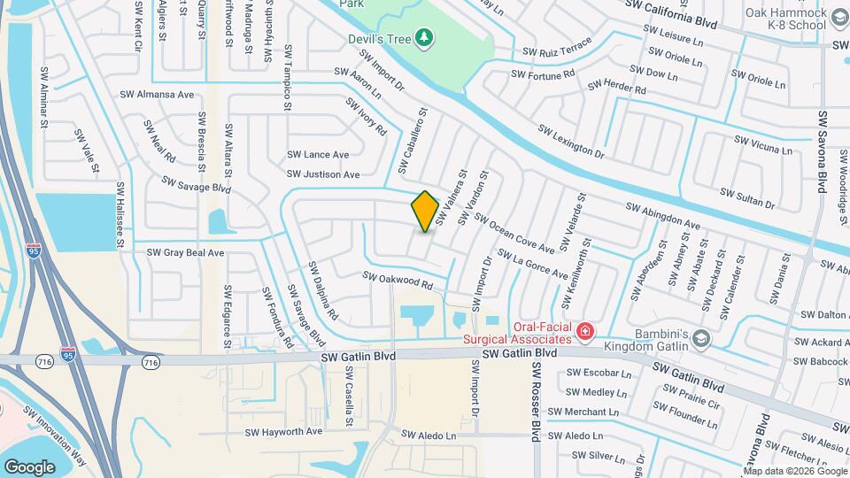 2472 SW Valnera St Map and Location Details