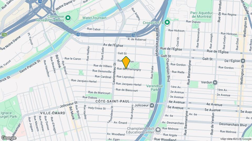 1676 De Champigny Rue Map and Location Details