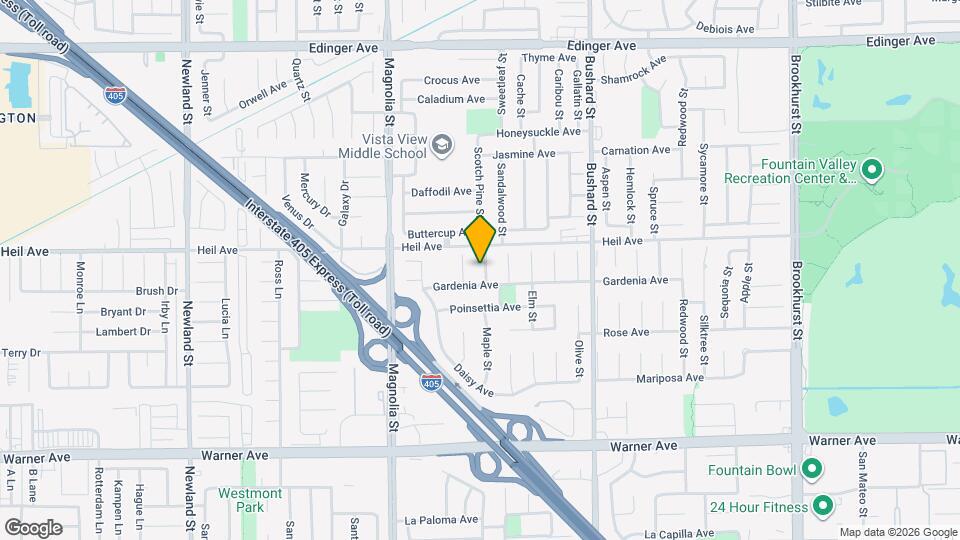 16561 Walnut St Map and Location Details