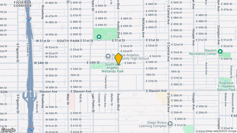9605 S Avalon Blvd Mapa y Detalles de la Ubicación