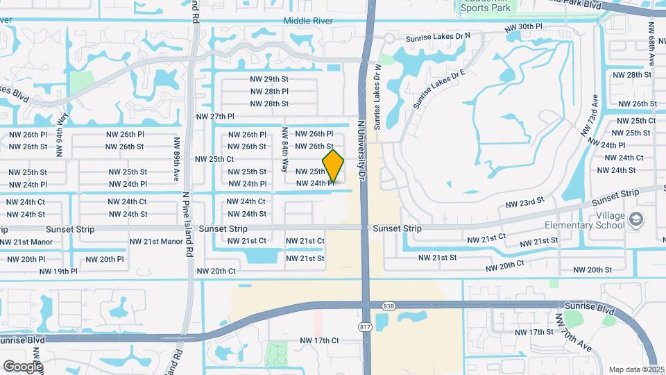 8320 NW 24th Pl Map and Location Details