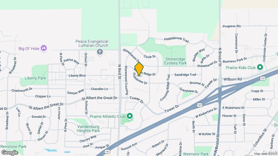640 Grandview Dr Map and Location Details