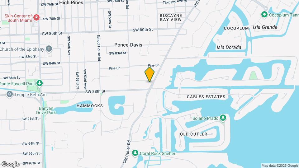 8650 Old Cutler Rd Mapa y Detalles de la Ubicación
