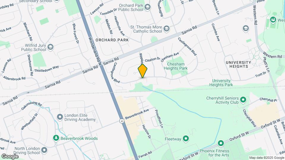 419 Castlegrove Blvd Map and Location Details