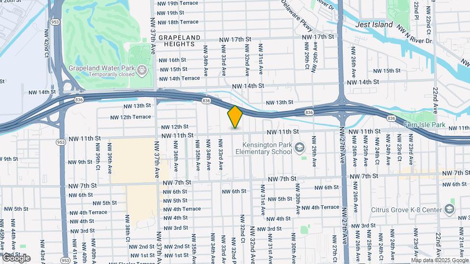 1101 NW 32nd Pl Map and Location Details