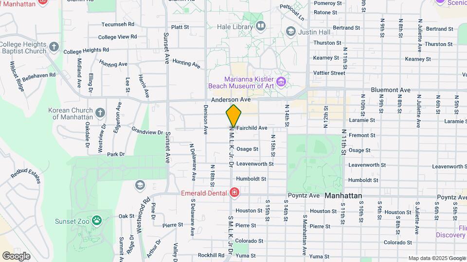 1649 Fairchild Ave-Unit -1 Map and Location Details