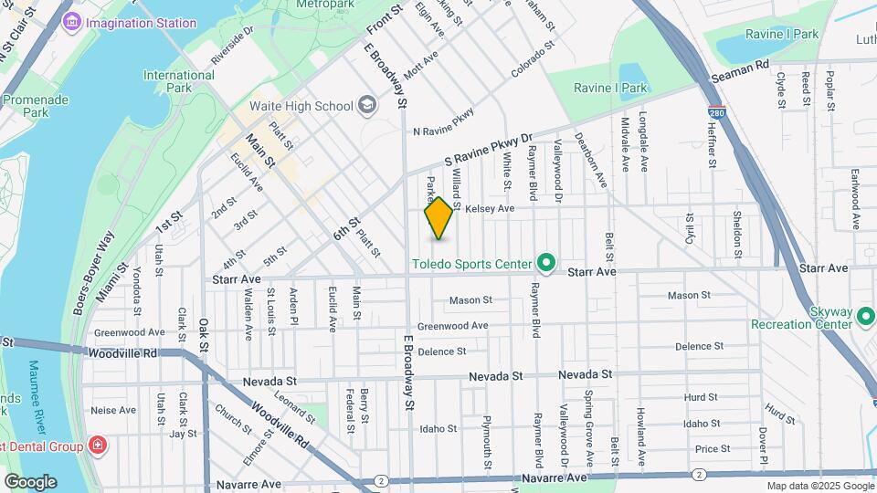 347 Parker Ave Map and Location Details