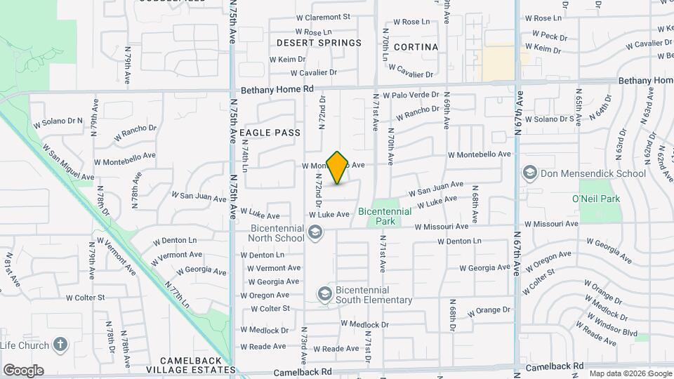 7233 W San Miguel Ave Map and Location Details