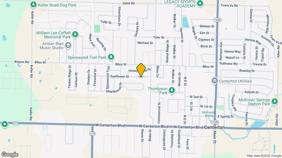 861 Sunflower St Map and Location Details