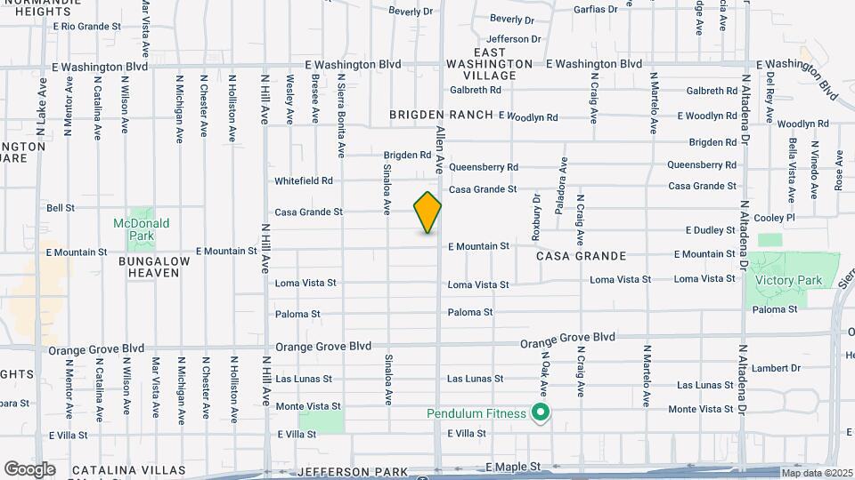 1781 E Mountain St Map and Location Details
