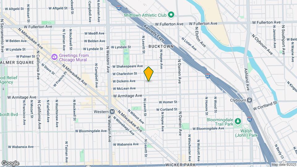 2147 W Dickens Ave Map and Location Details