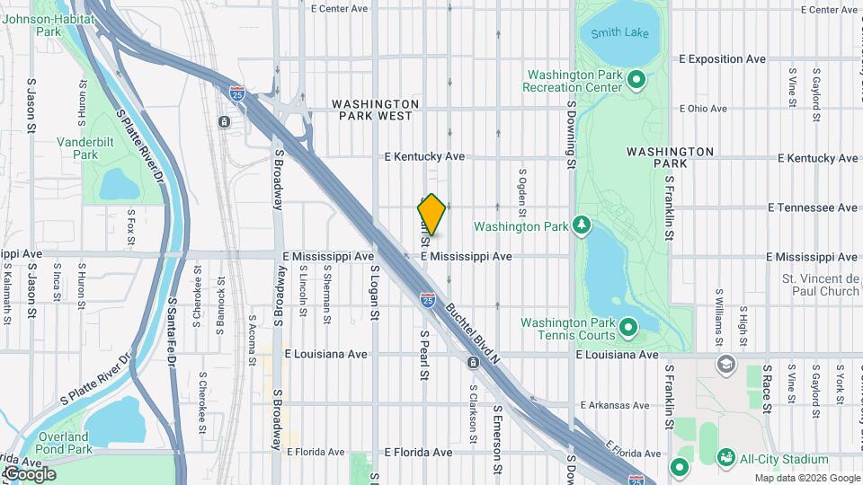 1066 S Pearl St Map and Location Details