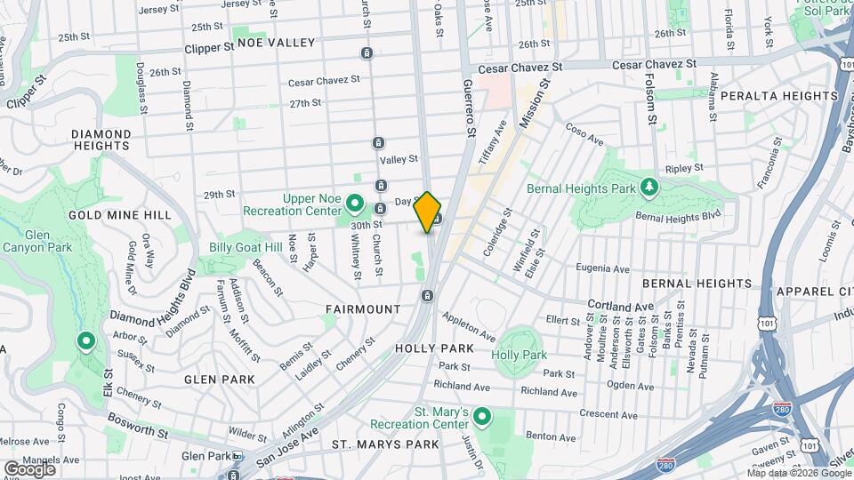 1760 Dolores St Map and Location Details