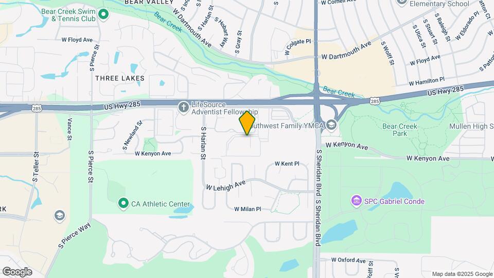 3586 S Depew St Map and Location Details