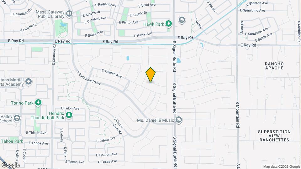 10627 E Tumbleweed Ave Map and Location Details