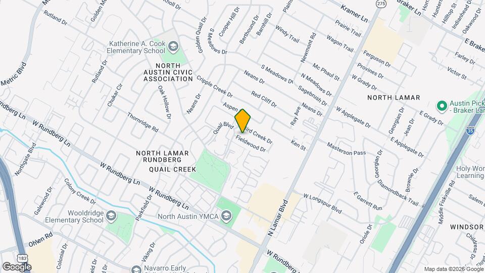 1012 Fieldwood Dr Map and Location Details