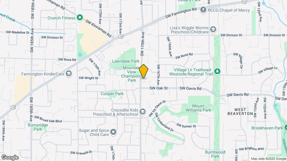 5990 SW 170th Ave Map and Location Details