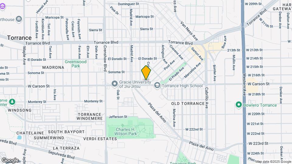 2257 W Carson St Map and Location Details