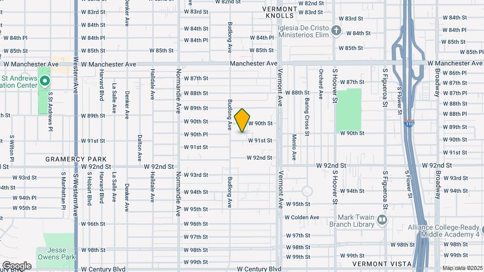 1131 W 91st St Map and Location Details