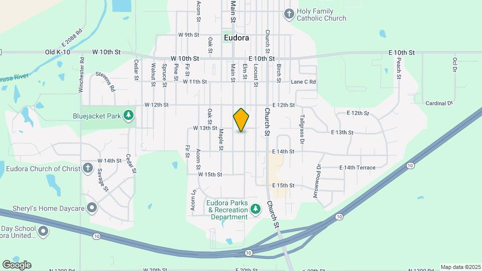 1307 Elm St Map and Location Details