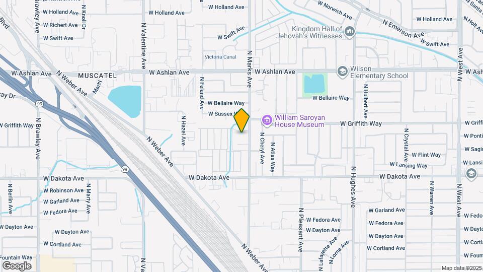 3025 W Pontiac Way Map and Location Details
