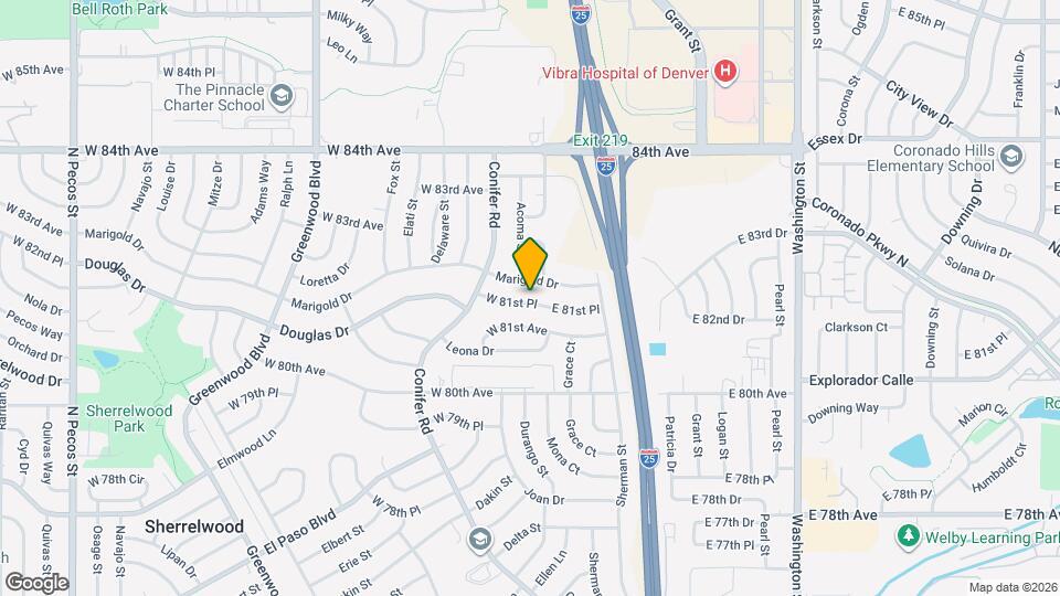 89 W 81st Pl Map and Location Details