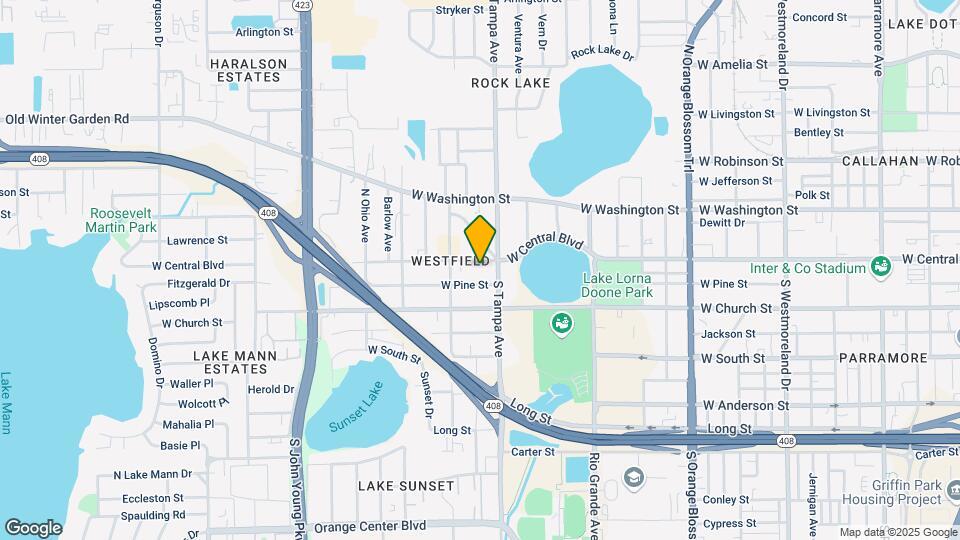 2014 W Central Blvd Mapa y Detalles de la Ubicación