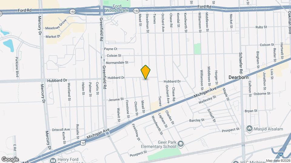 4819 Woodworth St Map and Location Details