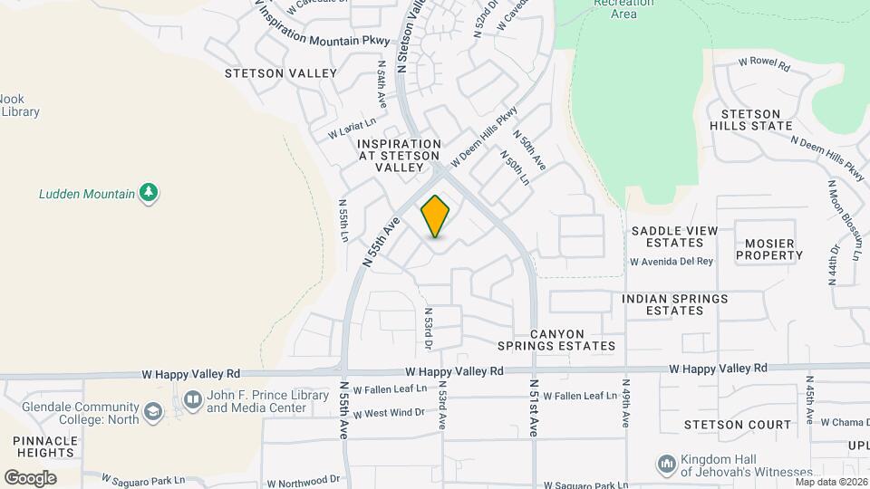 5316 W El Cortez Trail Mapa y Detalles de la Ubicación
