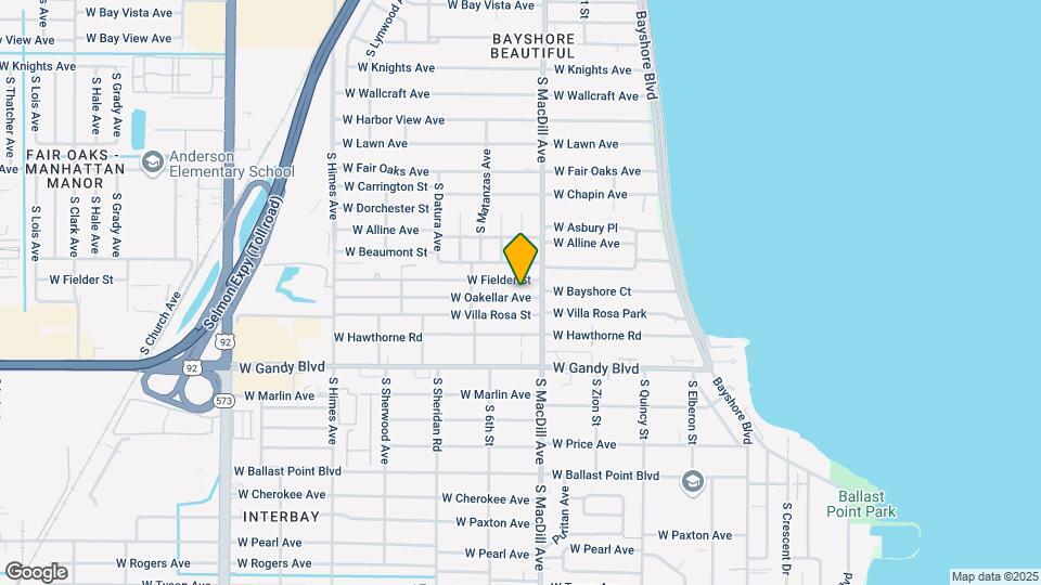 3109 W Oakellar Ave Map and Location Details