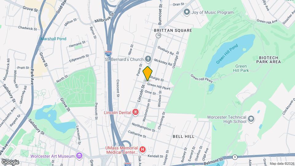 185 Lincoln St-Unit -2R Map and Location Details