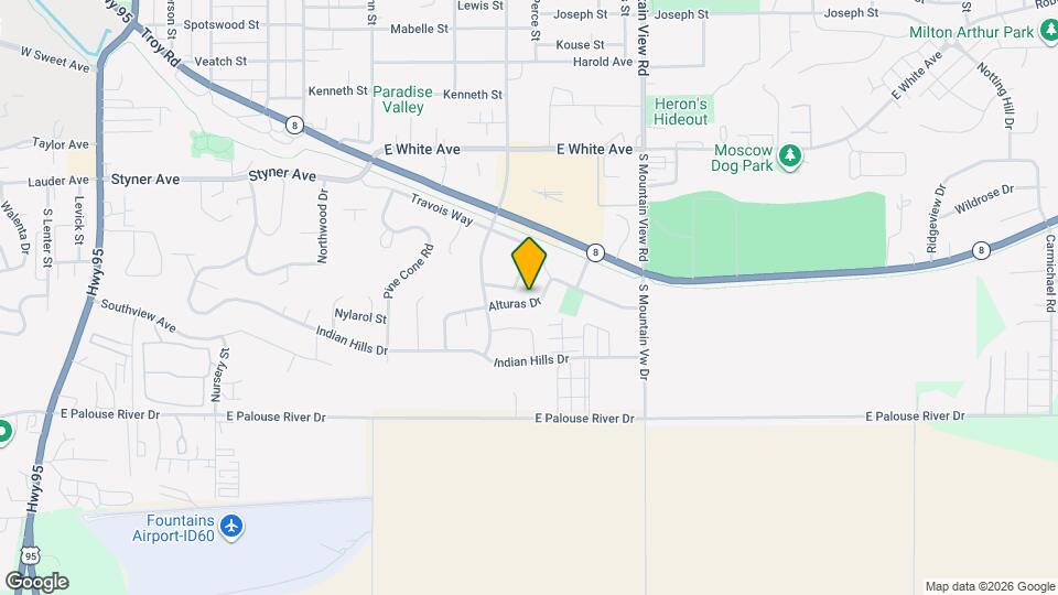 1040 Alturas Dr Map and Location Details