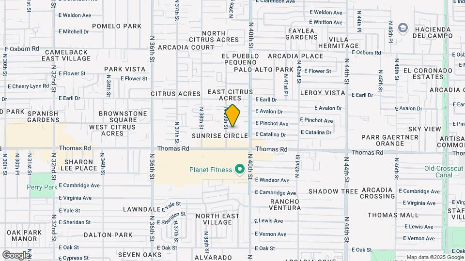 2929 N 39th St Map and Location Details