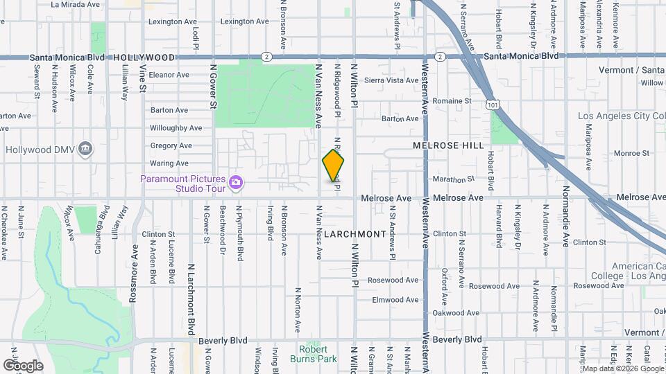 717 N Ridgewood Pl, Unit 717 Map and Location Details